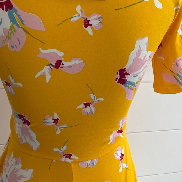 Agnes & Dora Essential Maxi Dress Baby Suede Falling Iris Gold - Sz S NWT/001 - Picture 8 of 12